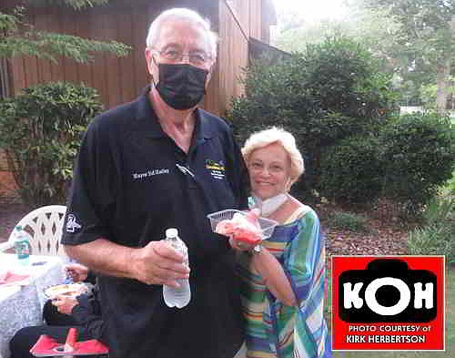 Mayor Ed Hatley &amp; Cindy attended several of the block parties.
