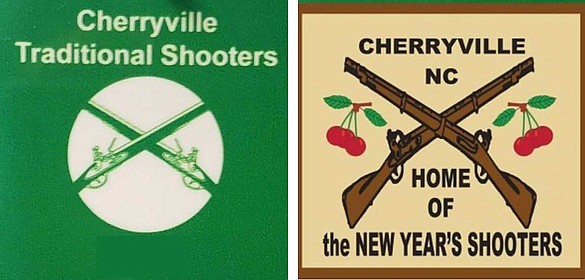 <p><span style="font-size: small;"><strong>(Left) Logo for The Cherryville <br />Traditional New Year Shooters and <br />(Right) Logo for The Cherryville&nbsp;<br />New Year Shooters, Inc.</strong></span></p>