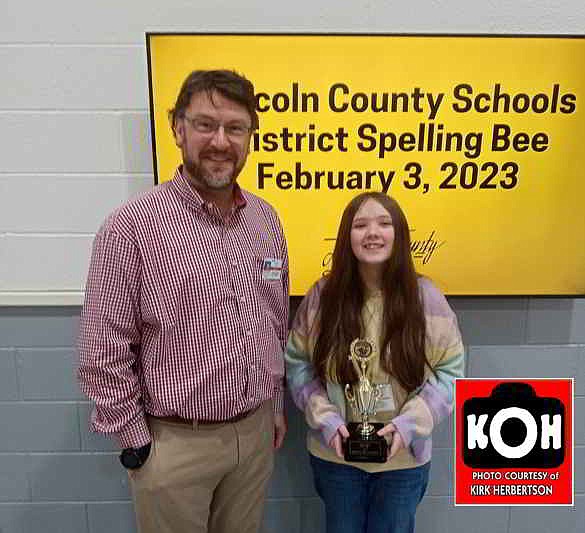 Madeline Sloan from WLMS was the Lincolln County Schools winner.