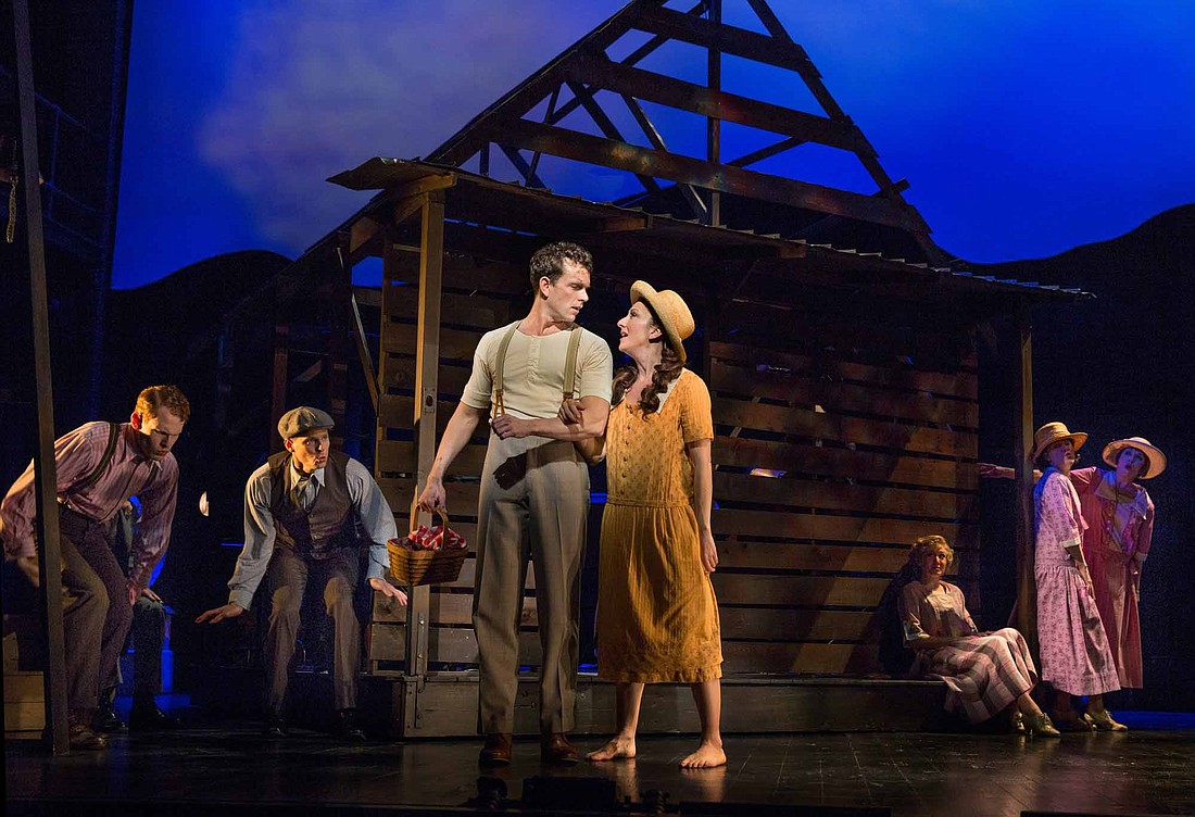 Performers Paul Nolan and Carmen Cusack are seen here in a Broadway version of Bright Star. The musical will be performed by the actors and actresses of the Cherryville Little Theatre, Feb. 23 and 24, and again on March 2 and 3.