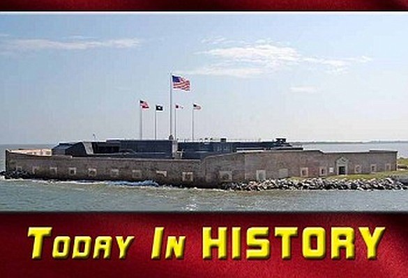 Fort Sumter, in the harbor of Charleston, South Carolina