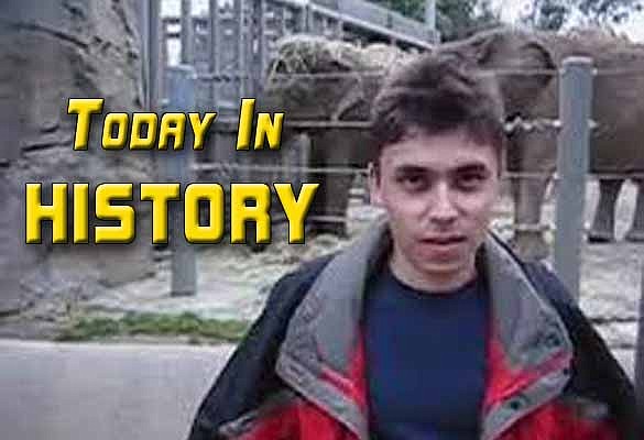 The first YouTube video, titled "Me at the zoo", was published by co-founder Jawed Karim on April 23, 2005.