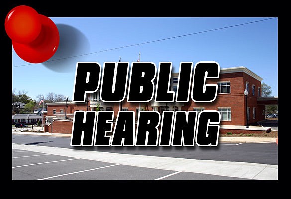 A Public Hearing will be held on Thursday, May 2, 2024, at 7 p.m. in the Council Chambers of City Hall located at 114 West Sycamore Street, Lincolnton, NC