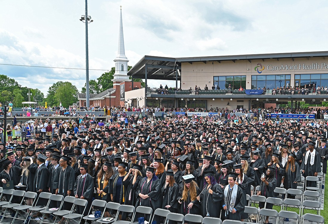 A crowd of graduates was on hand Friday for Gaston College’s commencement.